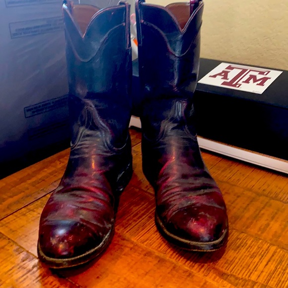 Lucchese Black Cherry Ropers main image 4